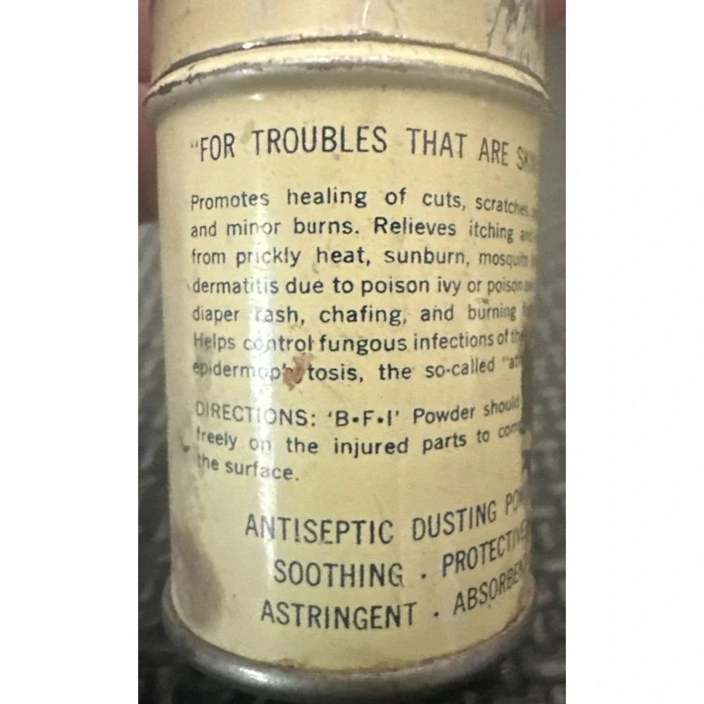 Rare Vintage Wernet's Antiseptic First Aid Powder Professional Sample Tube Tin